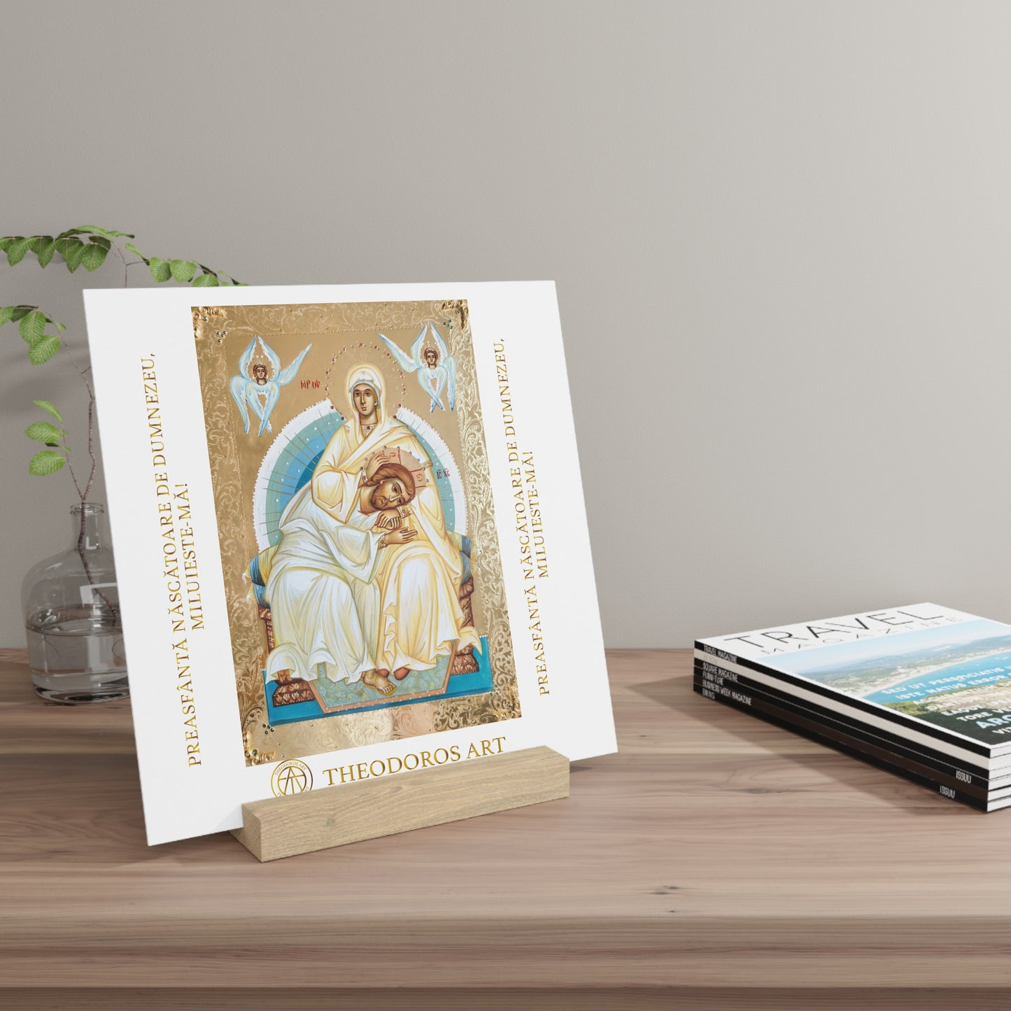 Religious Gallery Board with Stand - Icon Display for Home Decor