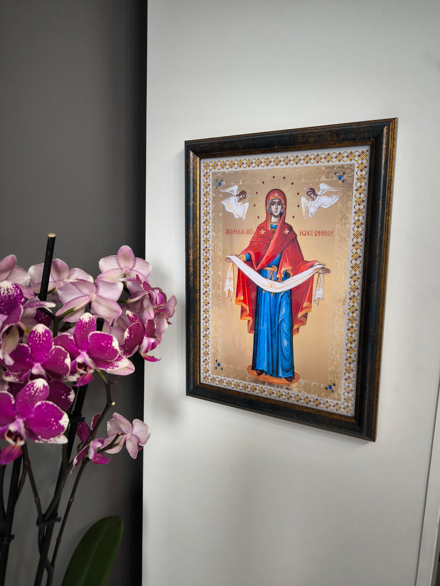 ICOANA ACOPERAMANTUL MAICII DOMNULUI replica print icoana originala Theodoros Art