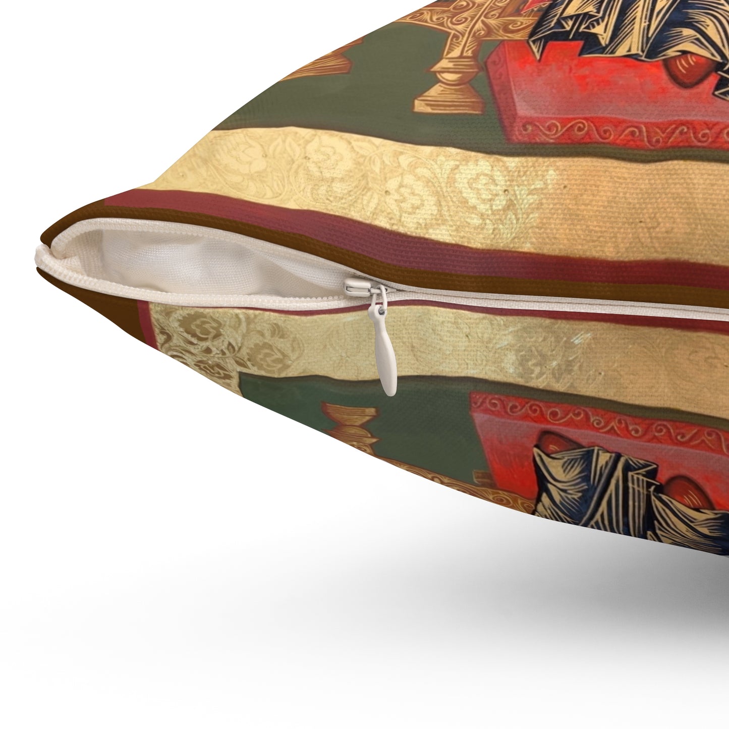 Pernă decorativă cu icoană religioasă – Decor duhovnicesc