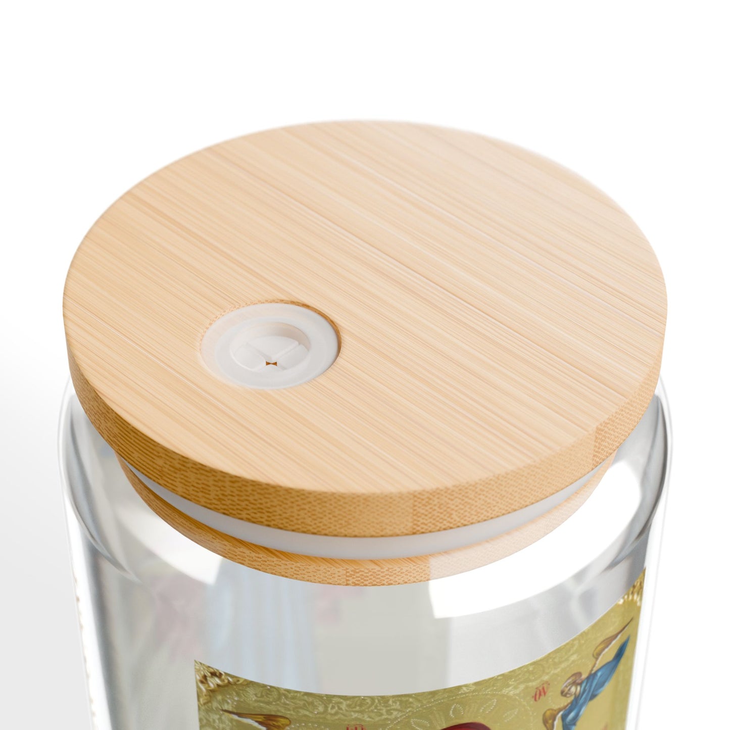 Artisan Sipper Glass - 16oz with Decorative Design for Eco-Friendly Sipping