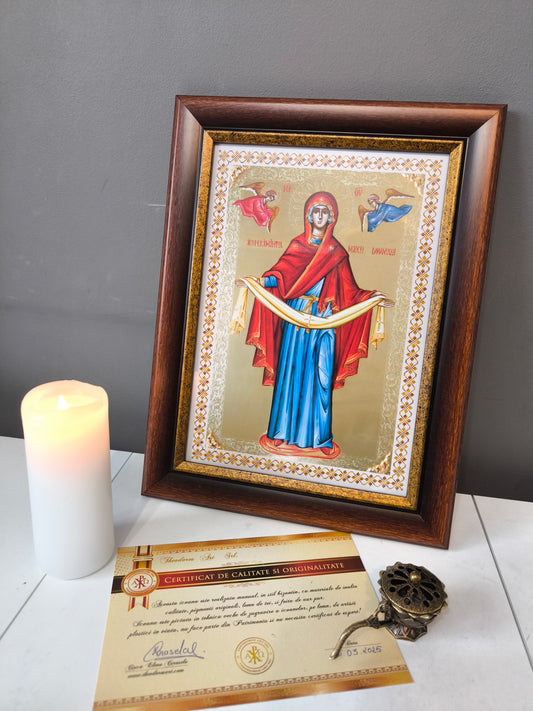 ICOANA ACOPERAMANTUL MAICII DOMNULUI replica print icoana originala Theodoros Art
