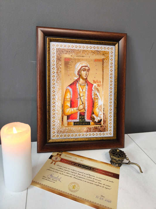 ICOANA SFANTA MUCENITA FILOFTEIA replica print icoana originala Theodoros Art