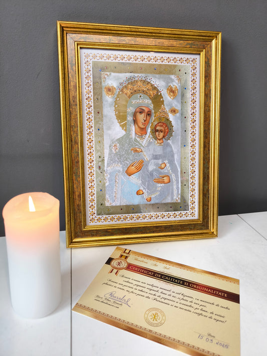 ICOANA MAICA DOMNULUI PRODROMITA replica print icoana originala Theodoros Art