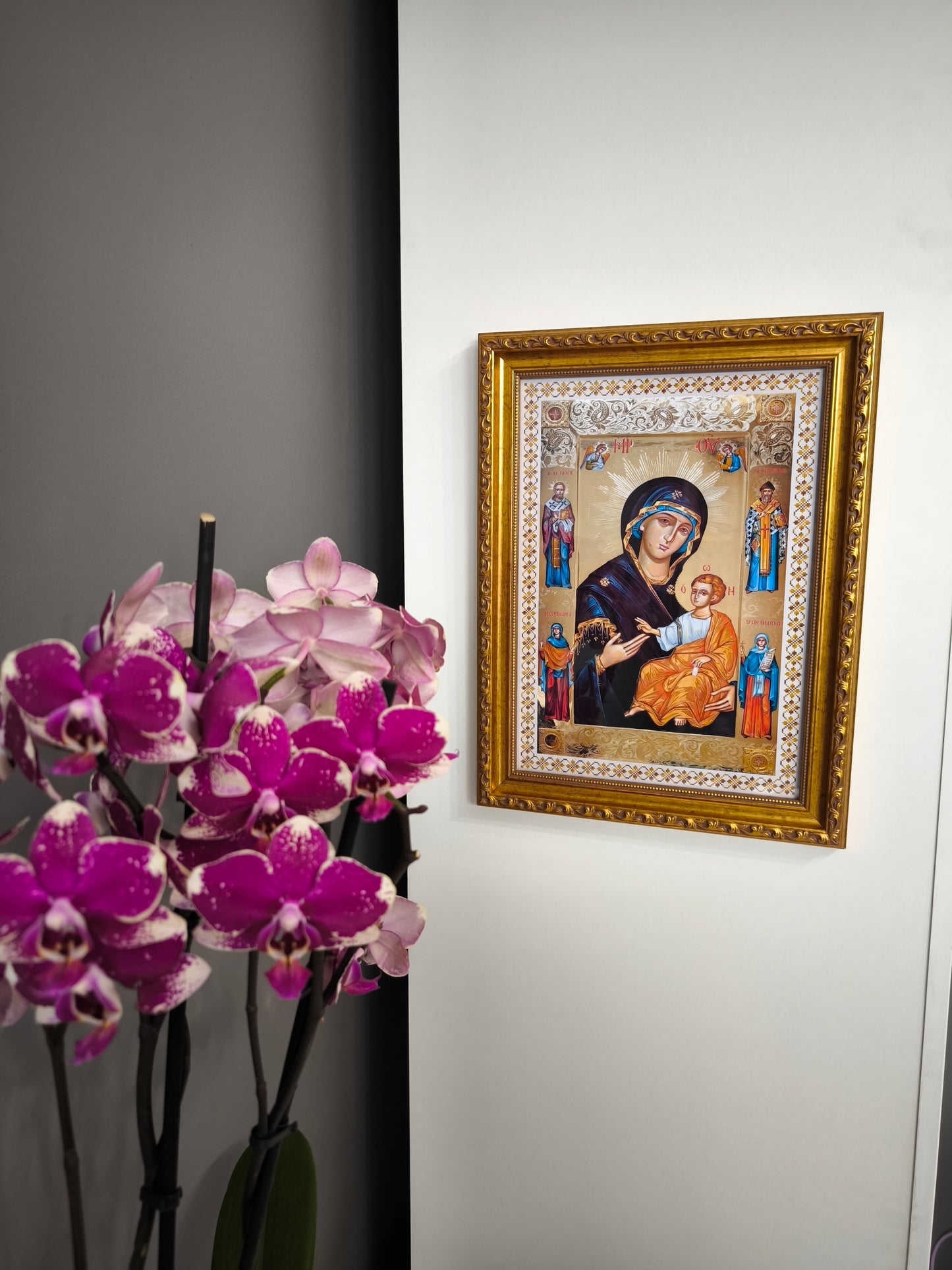 ICOANA  MAICA DOMNULUI PORTARITA  replica print icoana originala Theodoros Art