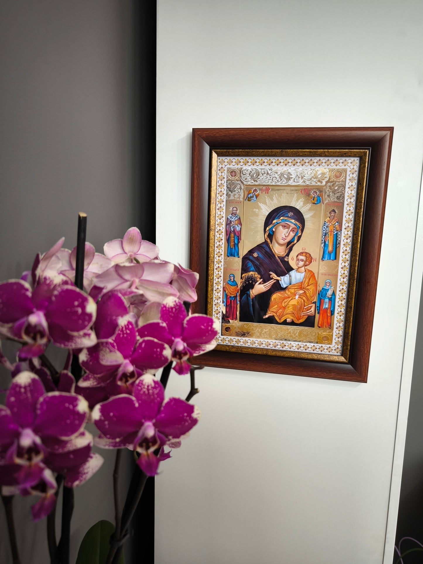 ICOANA  MAICA DOMNULUI PORTARITA  replica print icoana originala Theodoros Art