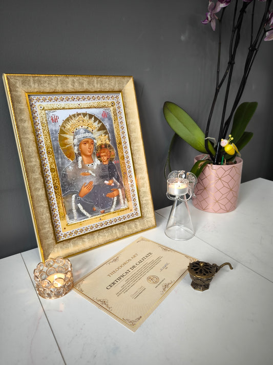 ICOANA  MAICA DOMNULUI PRODROMOTA replica print icoana originala Theodoros Art