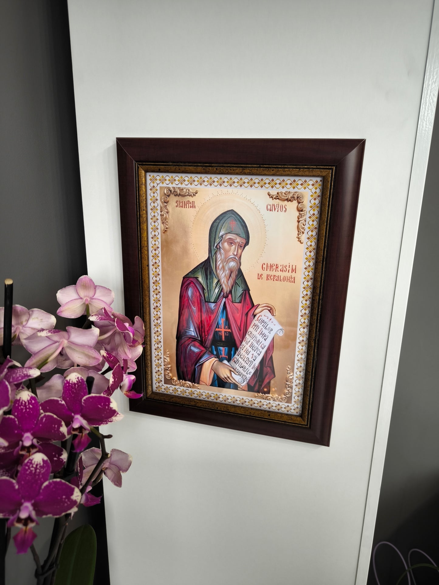 ICOANA  SFANTUL GHERASIM DE KEFALONIA replica print icoana originala Theodoros Art