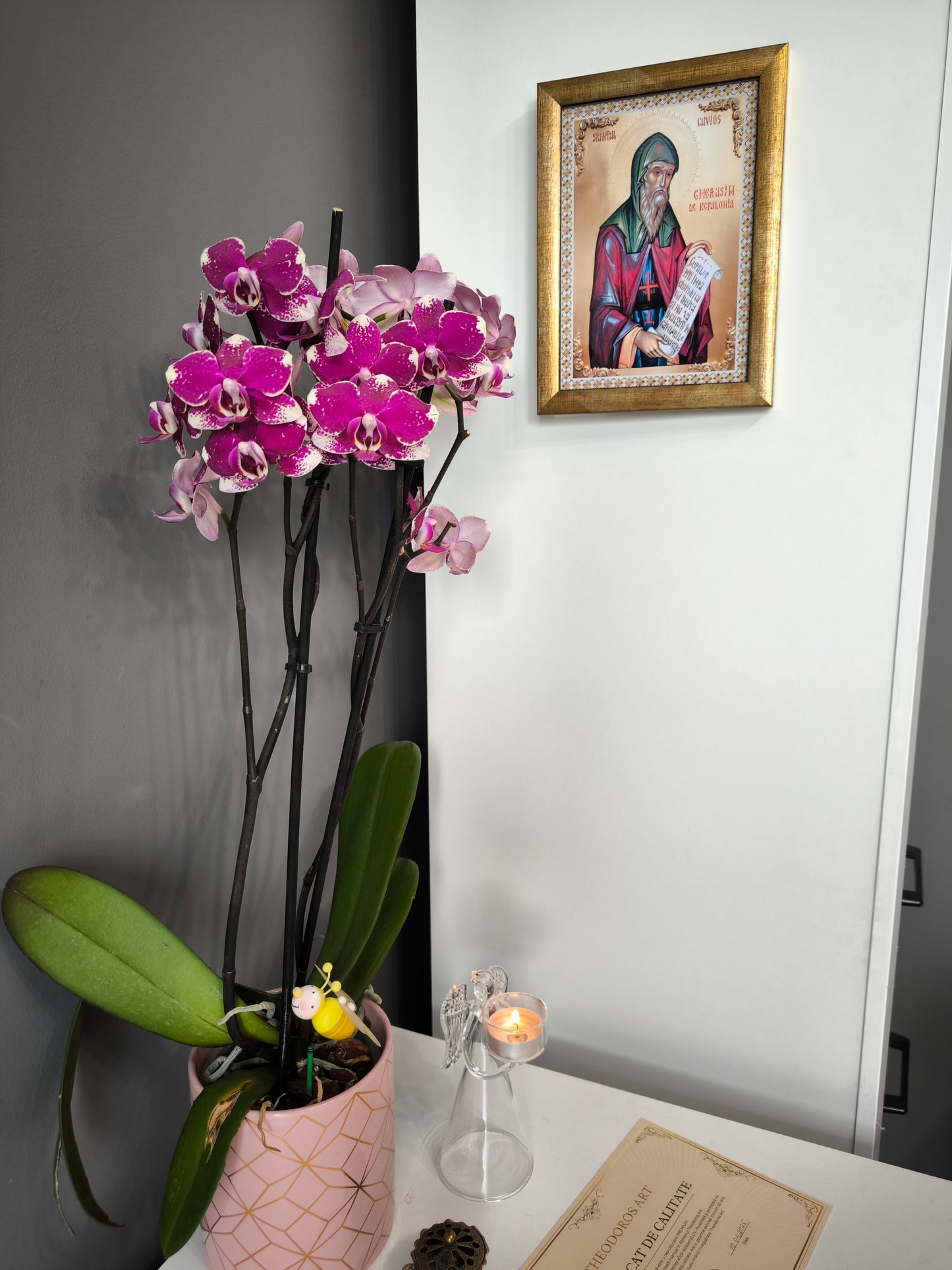 ICOANA  SFANTUL GHERASIM DE KEFALONIA replica print icoana originala Theodoros Art