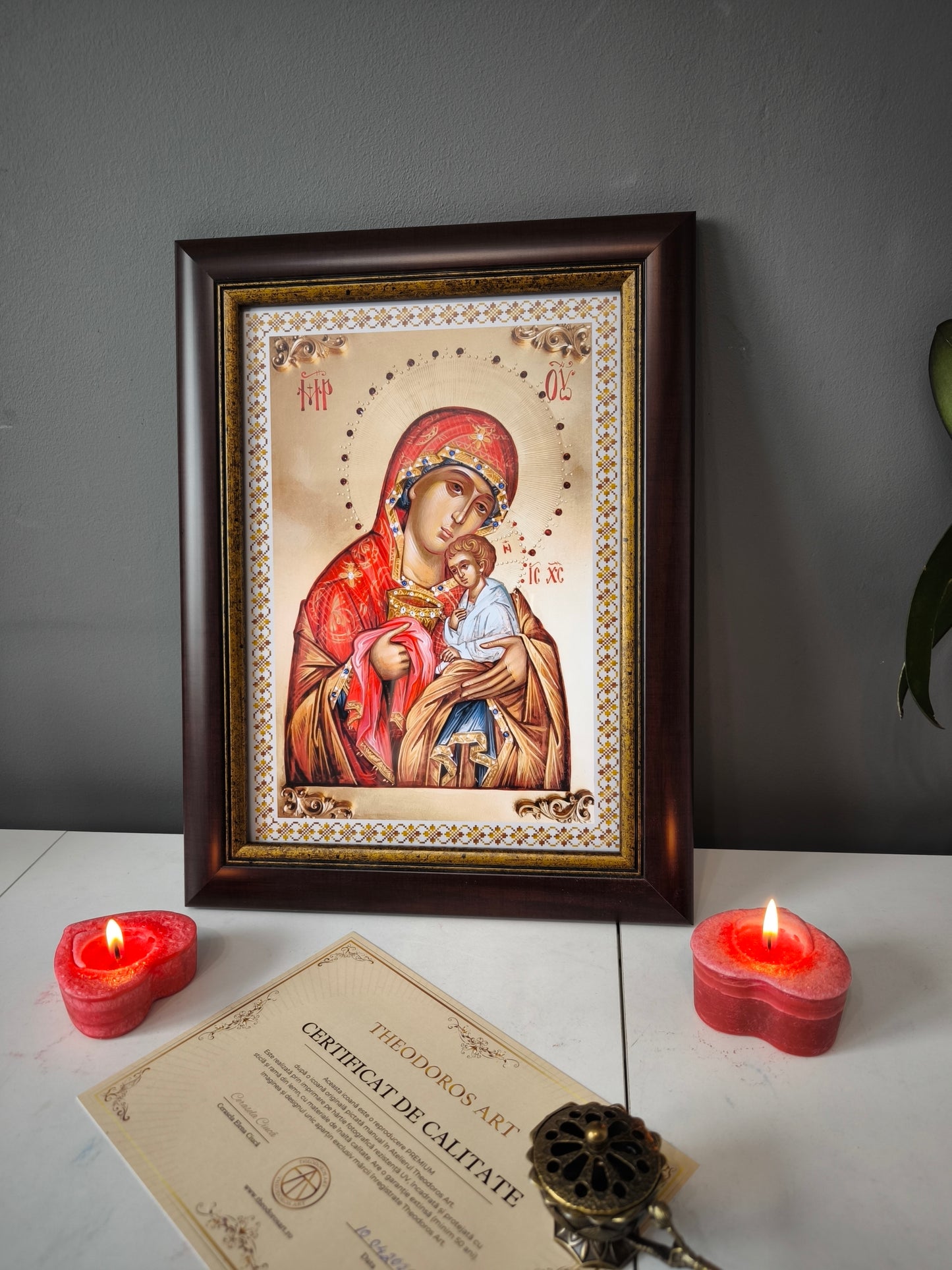 ICOANA  MAICA DOMNULUI PAHARUL DURERII  replica print icoana originala Theodoros Art