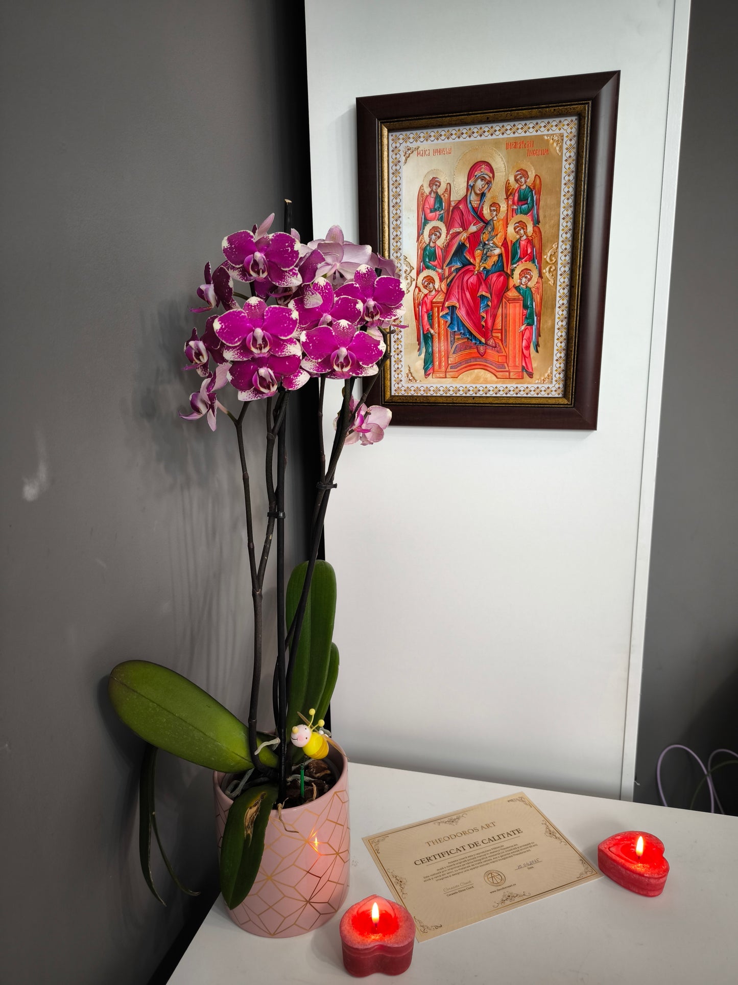 ICOANA MAICA DOMNULUI IMPARATEASA INGERILOR  replica print icoana originala Theodoros Art