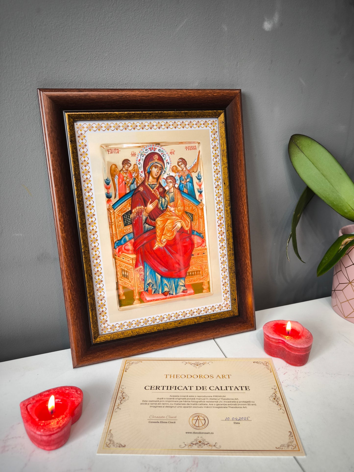 ICOANA  MAICA DOMNULUI PANTANASSA  replica print icoana originala Theodoros Art