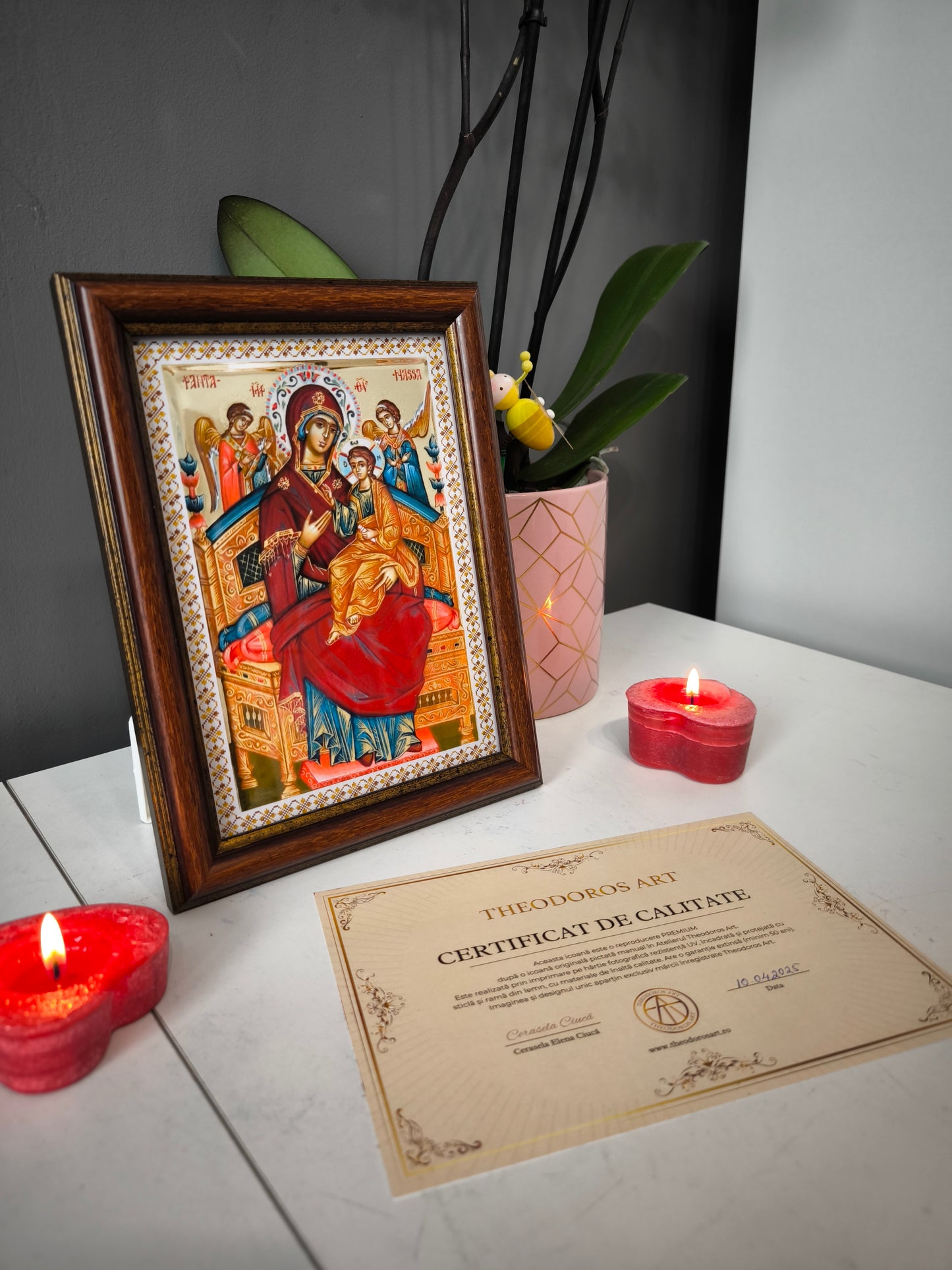 ICOANA  MAICA DOMNULUI PANTANASSA  replica print icoana originala Theodoros Art