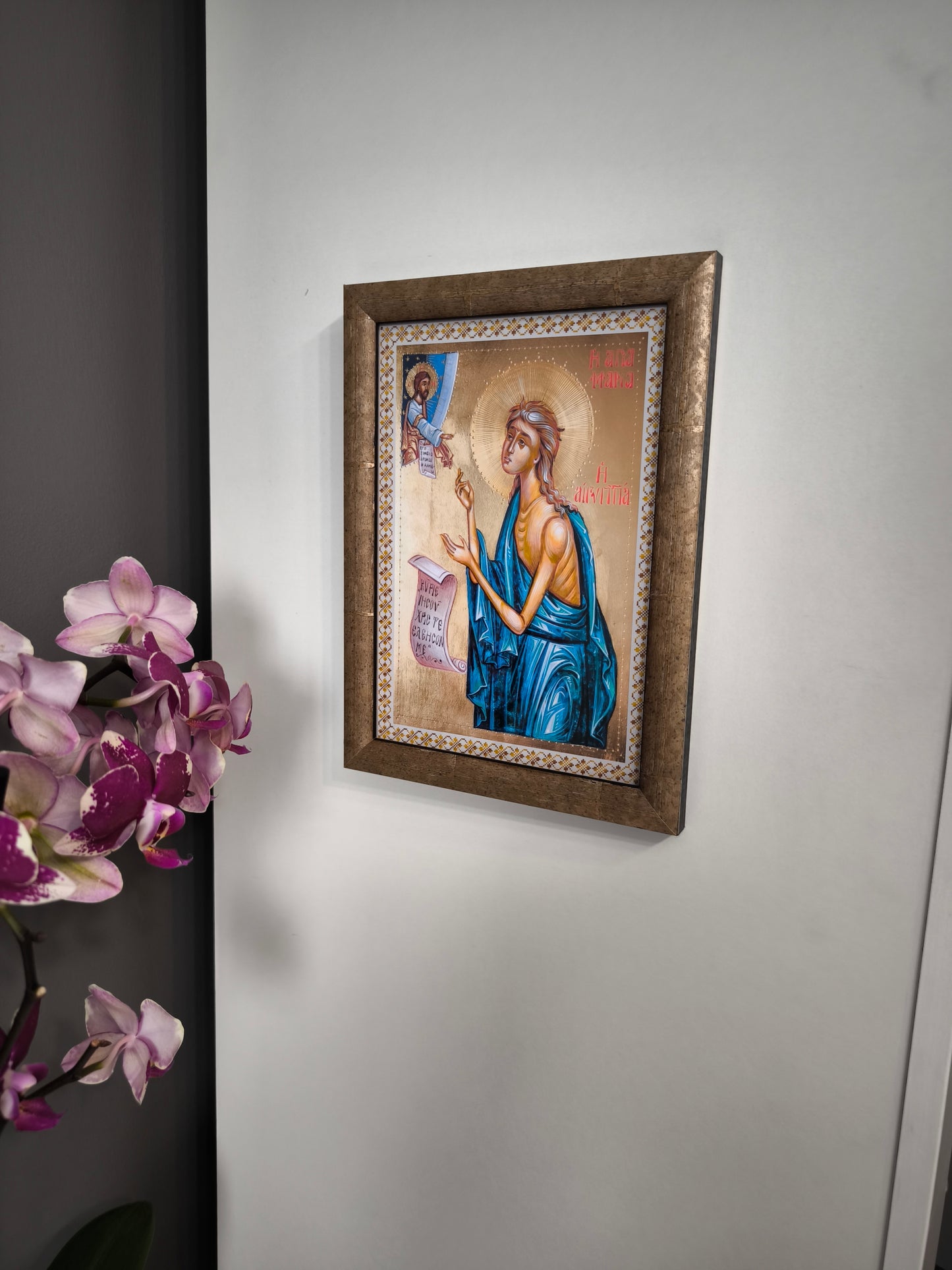 ICOANA SFANTA CUVIOASA MARIA EGIPTEANCA   replica print icoana originala Theodoros Art