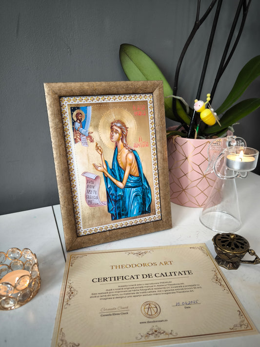 ICOANA SFANTA CUVIOASA MARIA EGIPTEANCA   replica print icoana originala Theodoros Art