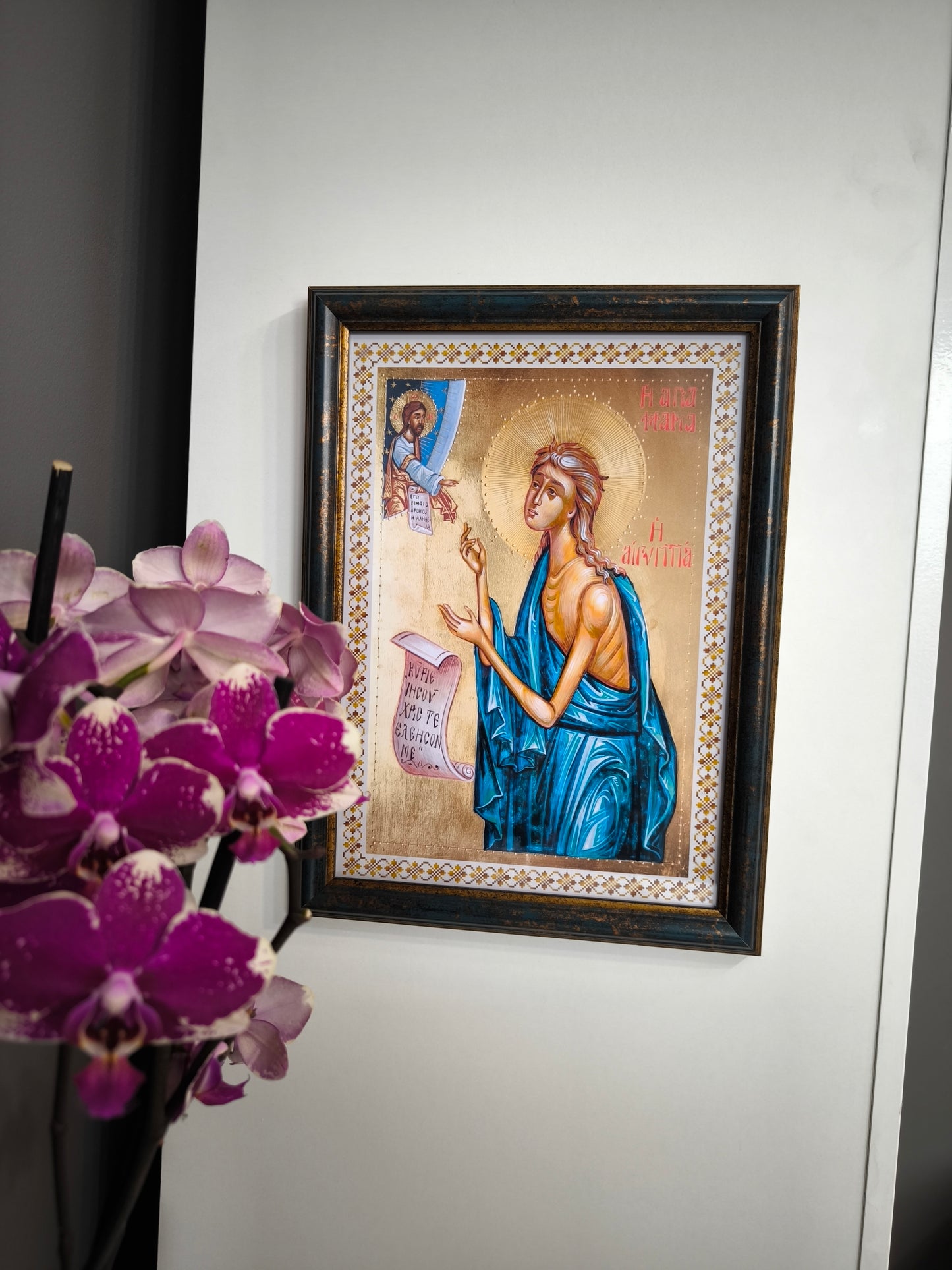 ICOANA SFANTA CUVIOASA MARIA EGIPTEANCA   replica print icoana originala Theodoros Art