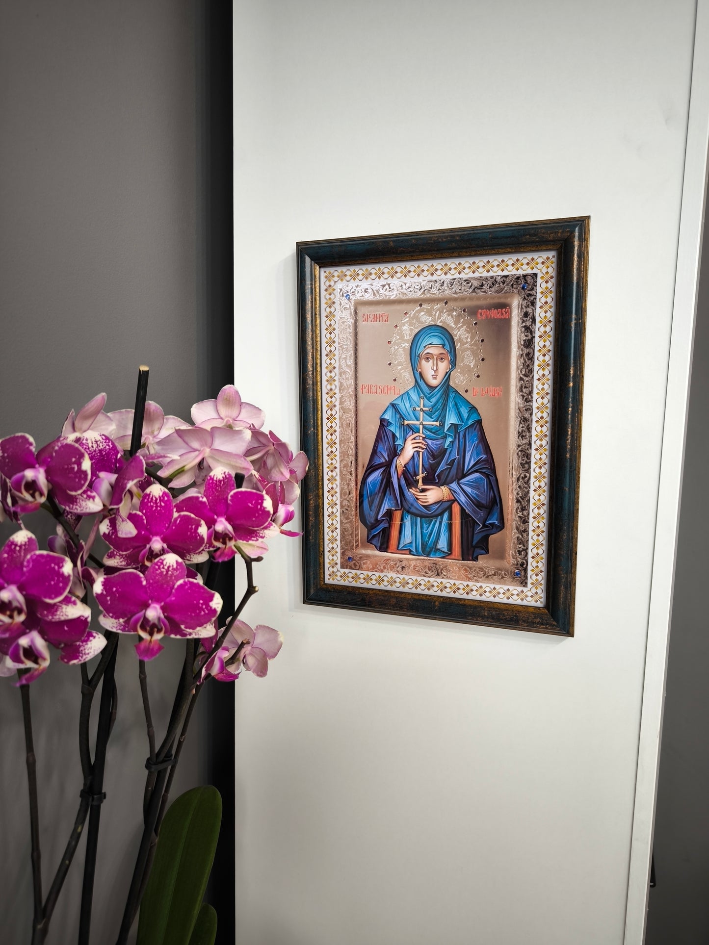 ICOANA SFANTA CUVIOASA PARASCHEVA DE LA IASI replica print icoana originala Theodoros Art