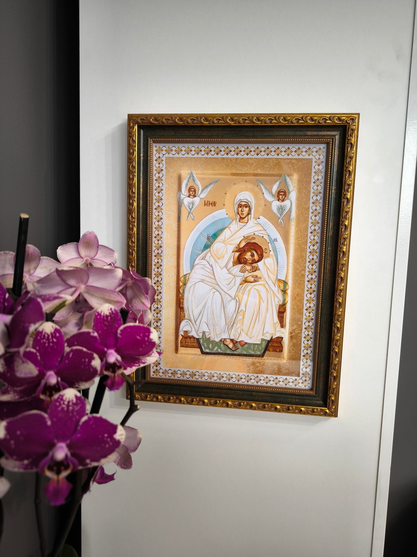 ICOANA  MAICA DOMNULUI A BLANDETII SI SMERENIEI  replica print icoana originala Theodoros Art