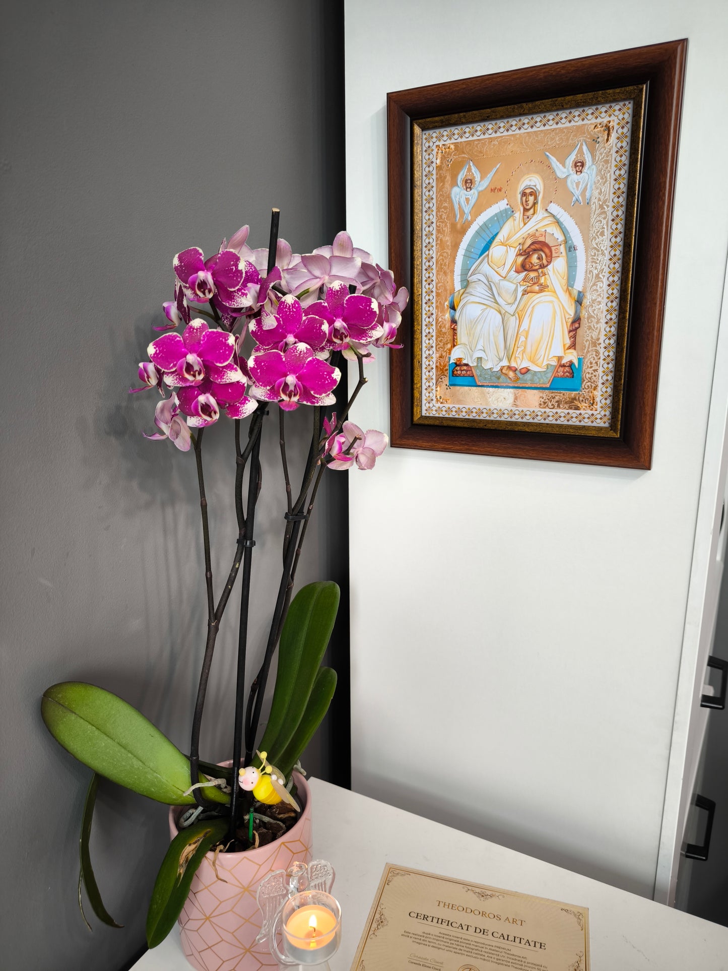 ICOANA  MAICA DOMNULUI A BLANDETII SI SMERENIEI  replica print icoana originala Theodoros Art