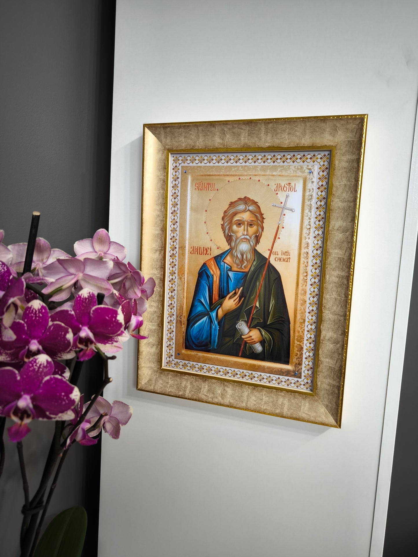 ICOANA SFANTUL APOSTOL ANDREI replica print icoana originala Theodoros Art