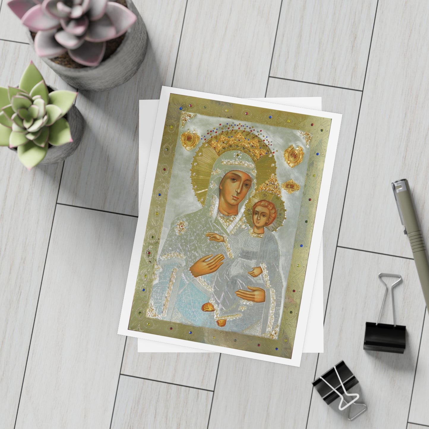 Pachet de cărți poștale artistice - Colecția de icoane religioase