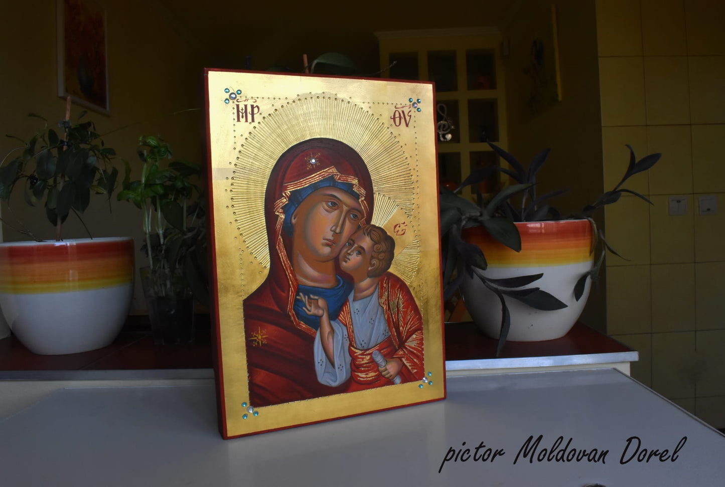 Icoană Maica Domnului „Dulcea Sărutare”
