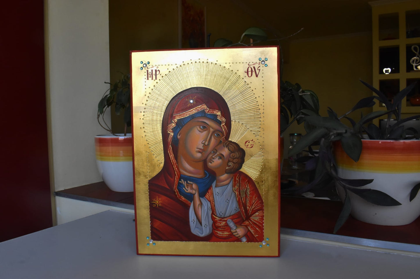 Icoană Maica Domnului „Dulcea Sărutare”