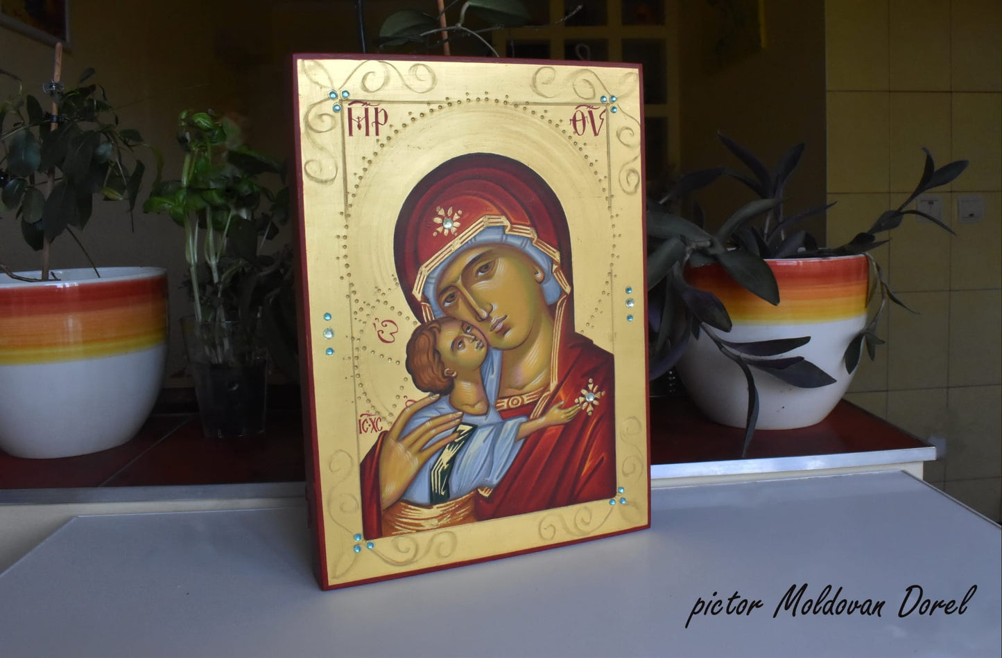 Icoană Maica Domnului „Dulcea Sărutare”